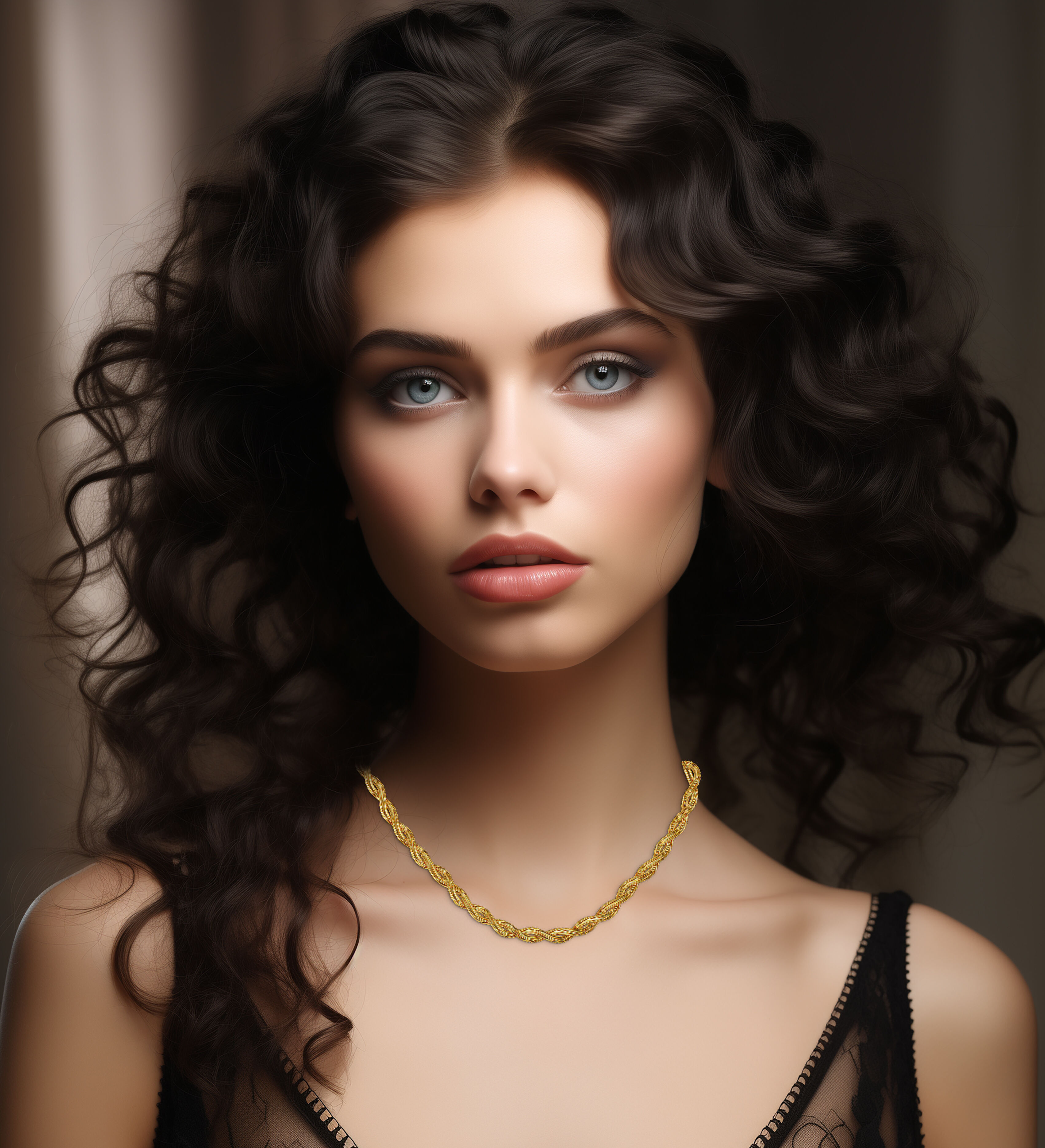 Fierro Double Layered Gold Snakechain