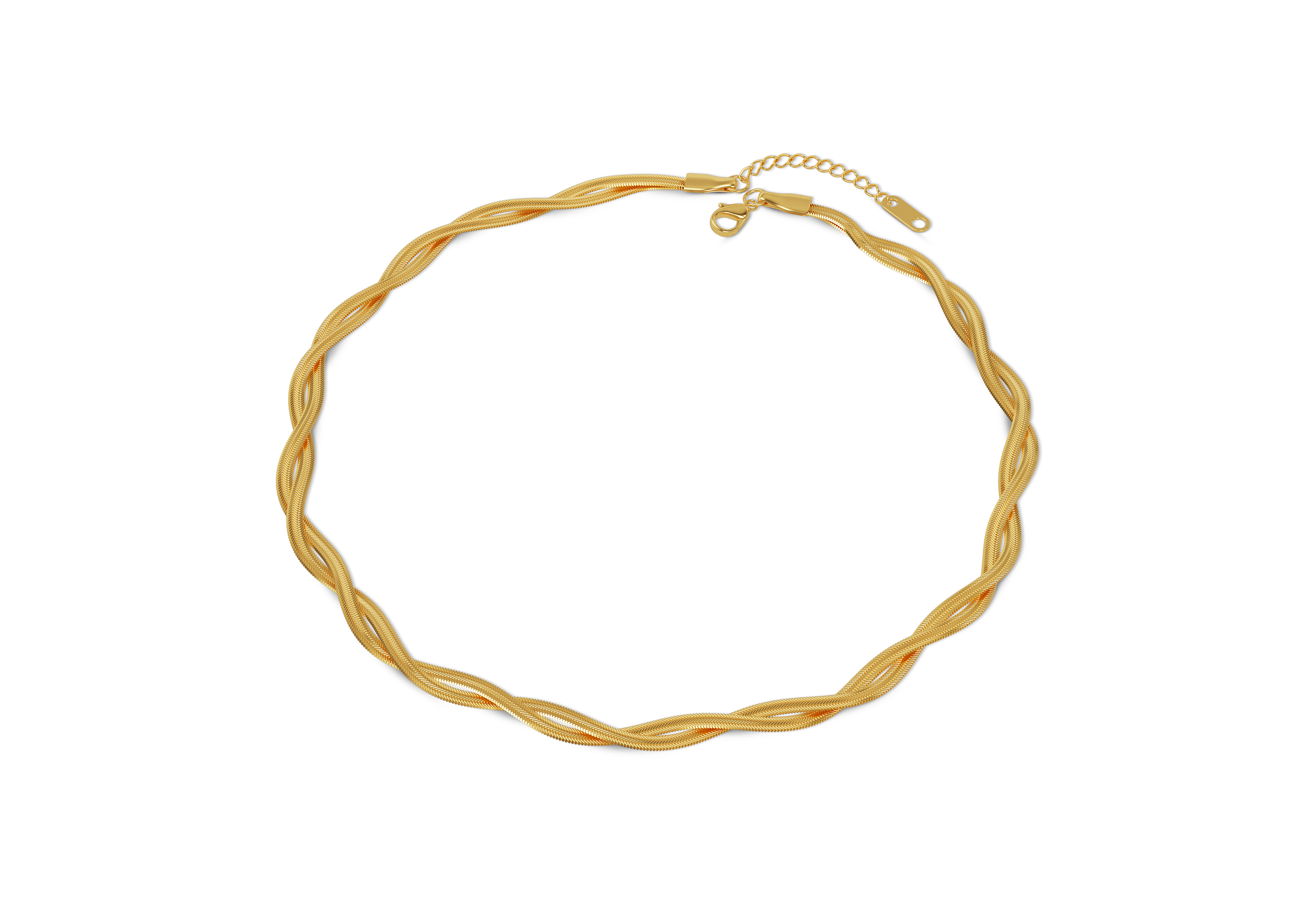 Fierro Double Layered Gold Snakechain