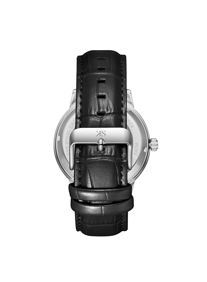 Kenneth Scott Automatic Black Dial Watch K24323 SLBBK For Men