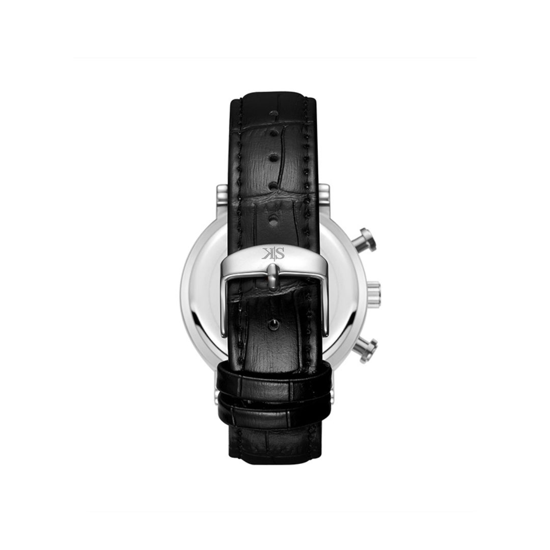 Kenneth Scott Chrono & Multi Function Silver Dial Watch K23151 SLBS For Men