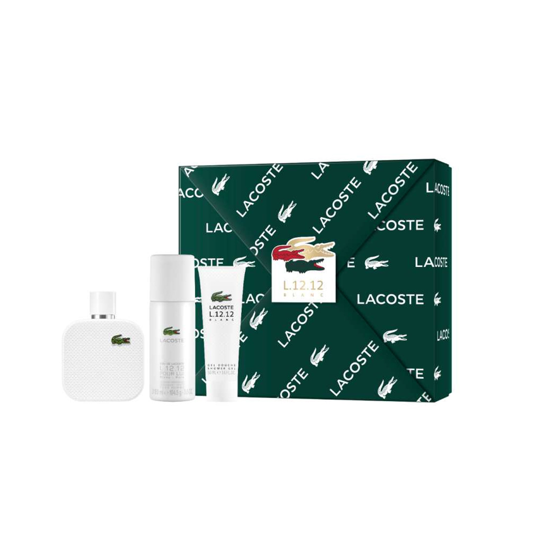 Lacoste L.12.12 Blanc EDT For Men 100ML Set