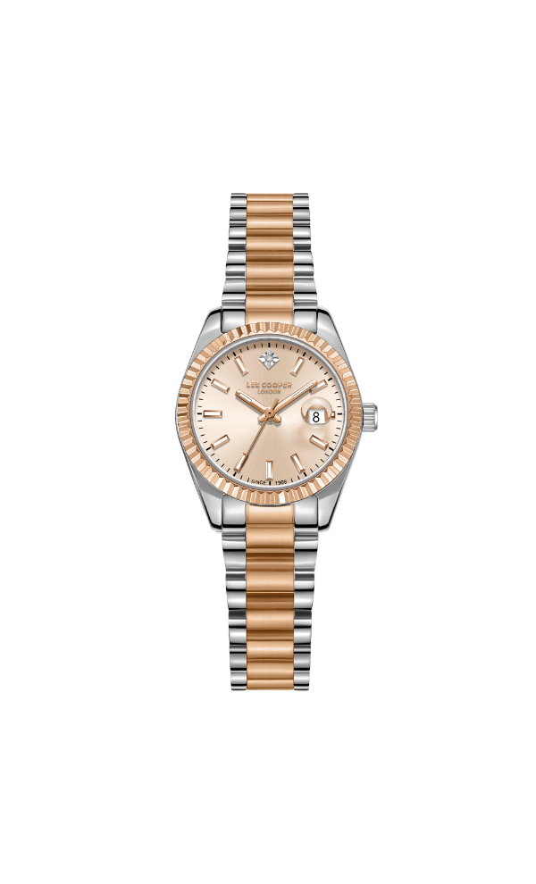 Lee Cooper Analog Rose Gold Dial Watch LC08126.510 For Women