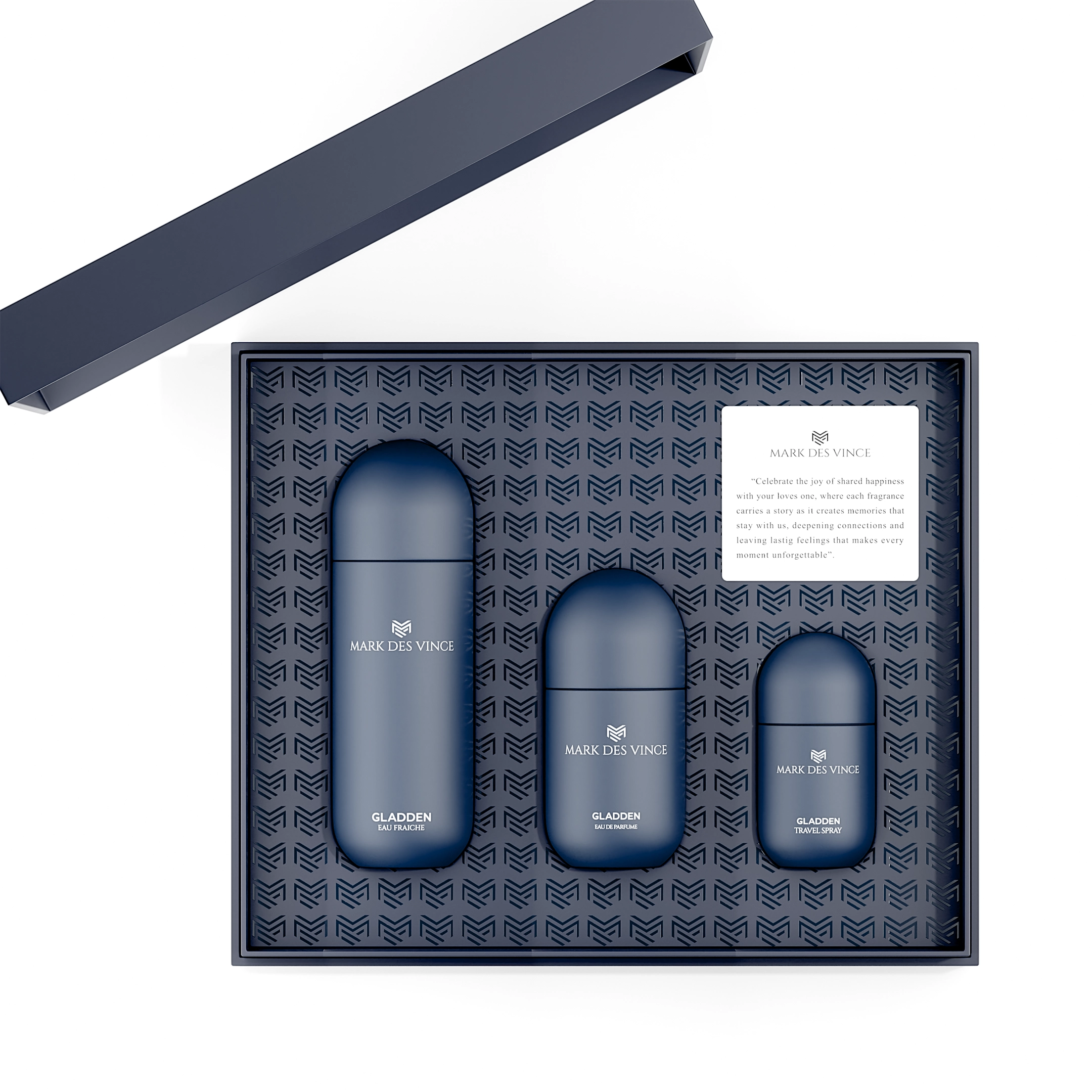 Mark Des Vince Gladden EDP For Men 100ML Set New