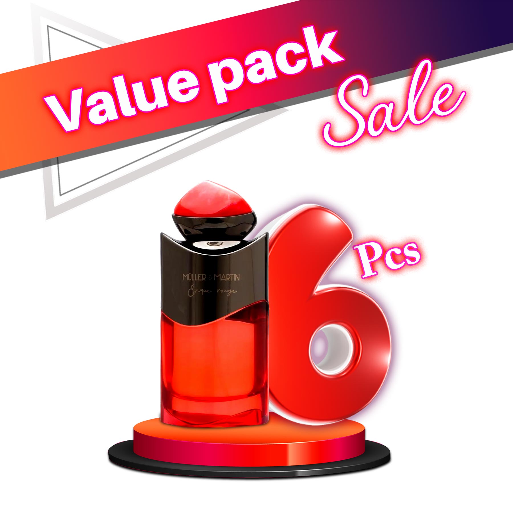 Muller Martin Epique Rouge EDP For Women 100ML - Value Pack