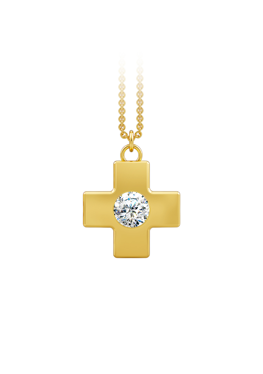 Plus 24K Gold Plated Pendant