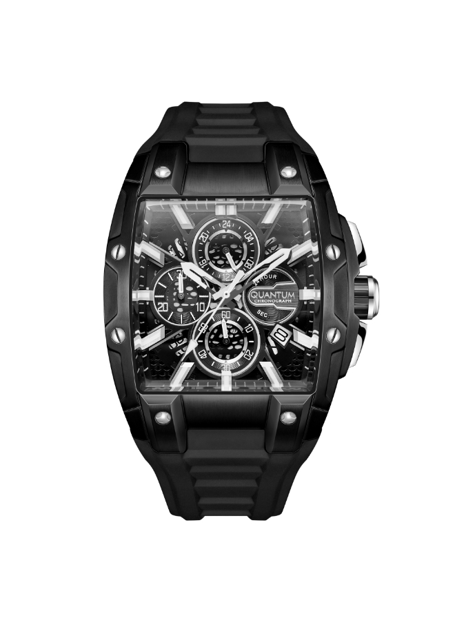 Quantum Chronograph Black Dial Watch HNG1161.051 For Men