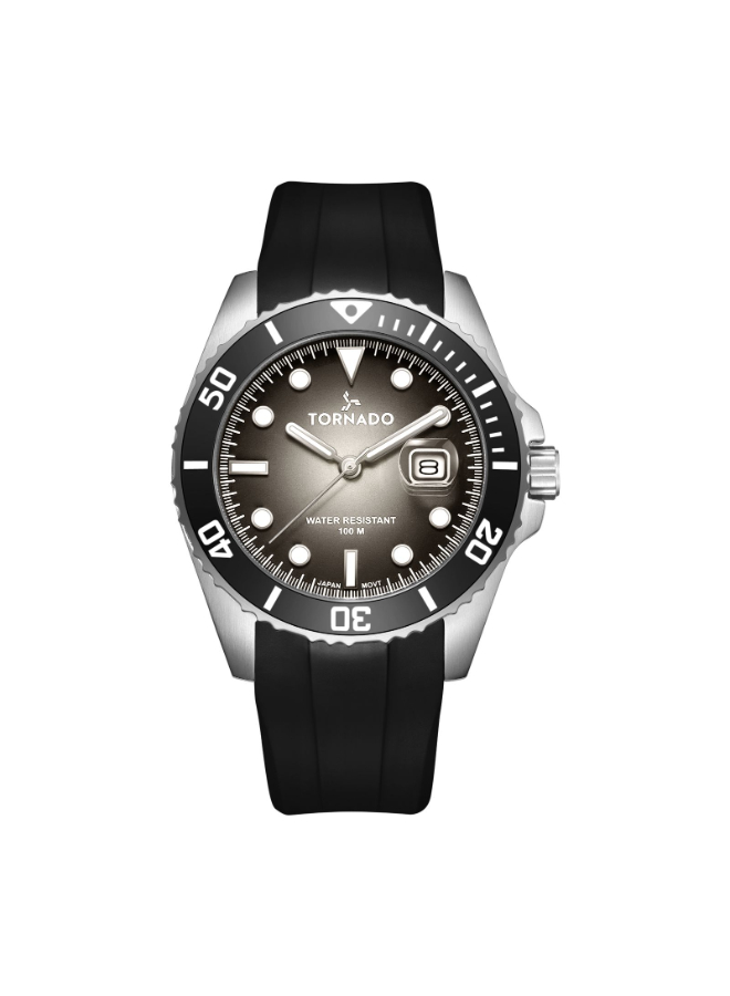 Tornado Lumina Analog Onyx Black Dial Watch T22001 SSBB For Men