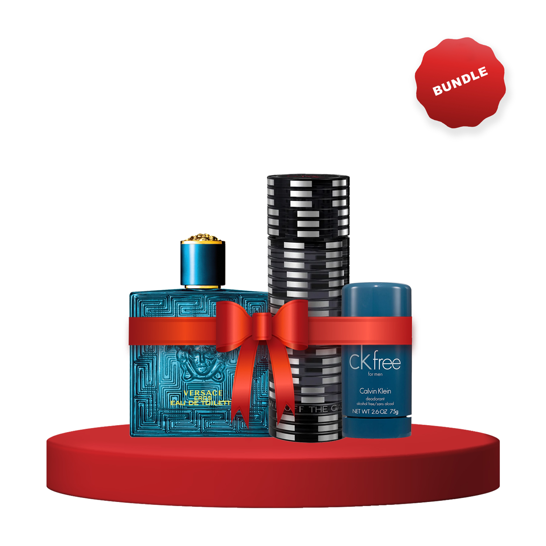 Versace, Calvin Klein, and Davidoff Fragrance Bundle For Men